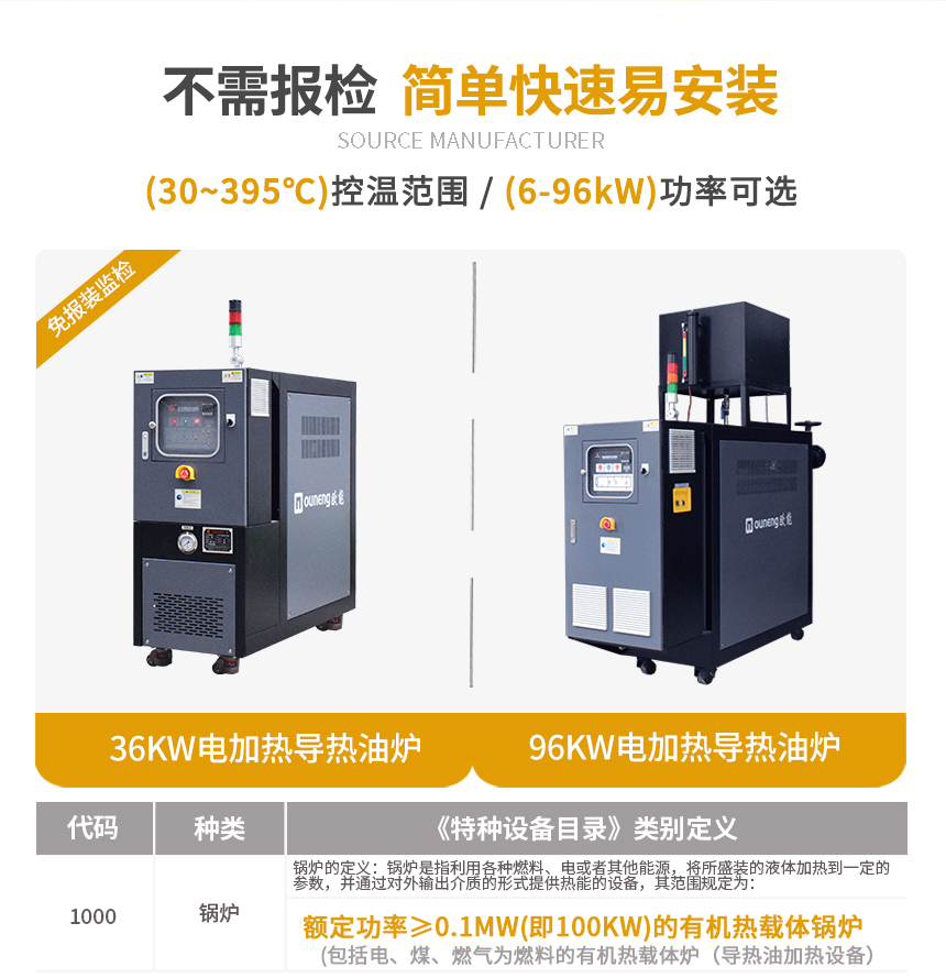 小型電導熱油爐